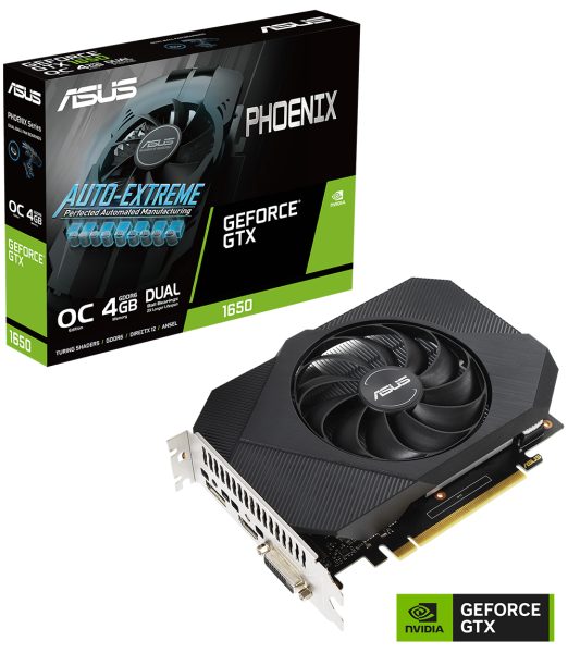 ASUS Phoenix GeForce GTX 1650 OC Edition 4GB GDDR6 V2 ASUS Phoenix GeForce GTX 1650 OC Edition 4GB GDDR6 V2