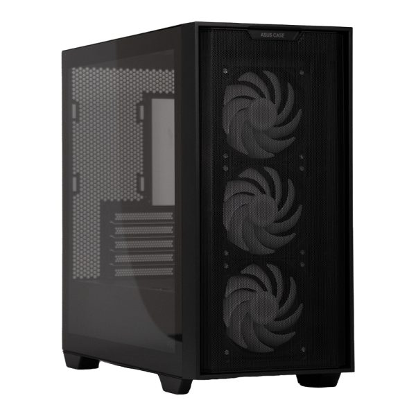 Asus A21 Temperli Cam Usb 3 0 Matx Mesh Siyah Mid Tower Kasa 3fanlı