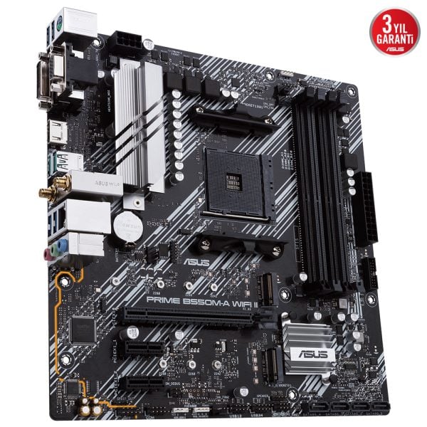 Asus Prime B550m A Wifi Ii 4866mhz Oc Ddr4 Soket Am4 M 2 Hdmi Dvi Vga Matx Anakart 3