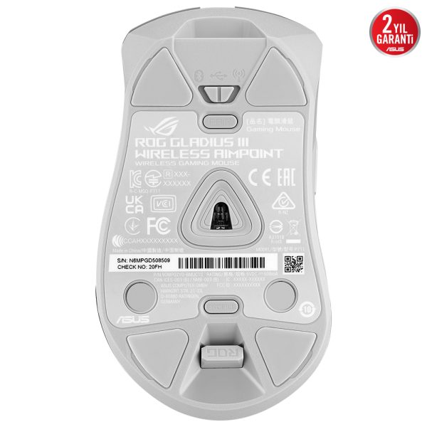 Asus Rog Gladius Iii Aimpoint Kablosuz Beyaz Gaming Mouse 90mp02y0 Bmua10 Y6