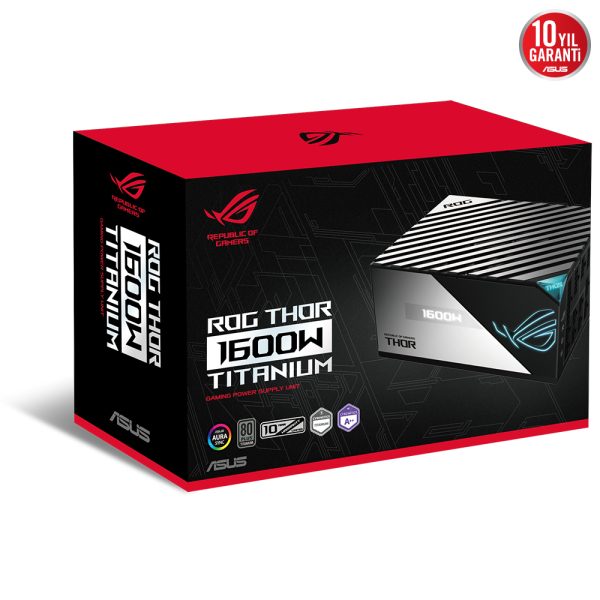 Asus Rog Strix Thor 1600t 80 Titanium Argb 1600w Full Moduler 135mm Fanli Psu 16