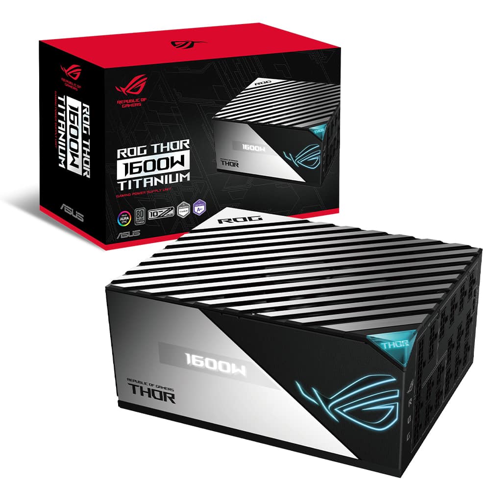 Asus Rog Strix Thor 1600t 80 Titanium Argb 1600w Full Moduler 135mm Fanli Psu