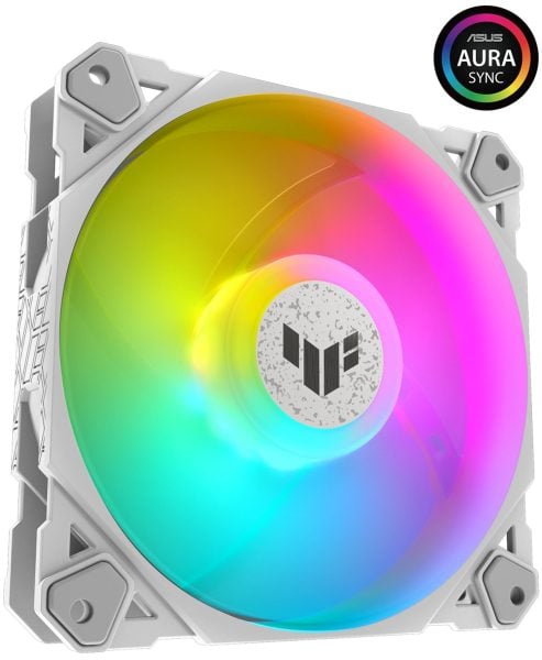 TUF Gaming TF120 ARGB WHITE EDITION Fan - Tekli Paket ASUS TUF Gaming TF120 Beyaz ARGB Fan a1