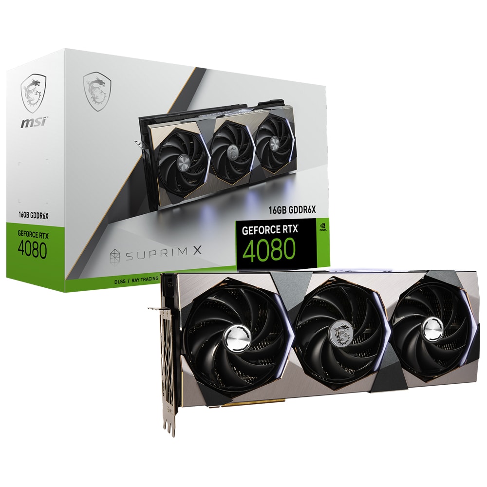 Msi Geforce Rtx 4080 Suprim X 16gb Gddr6x 256 Bit Ekran Karti