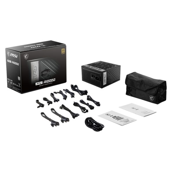 Msi Mpg A1000g 1000w 80 Gold Full Moduler 135mm Fanli Psu 2 5