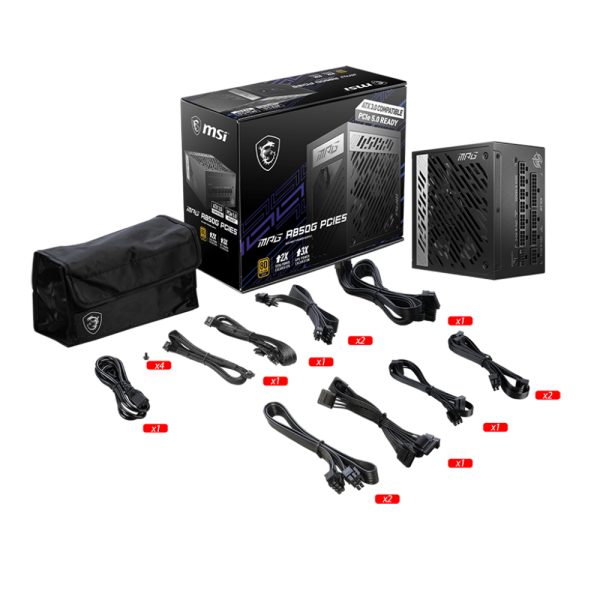 Msi Mpg A850g 850w 80 Gold Full Moduler 135mm Fanli Psu 4