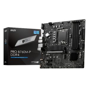 Msi Pro B760m P D4 4800mhzoc Ddr4 Soket 1700 M 2 Hdmi Dp Vga Matx Anakart