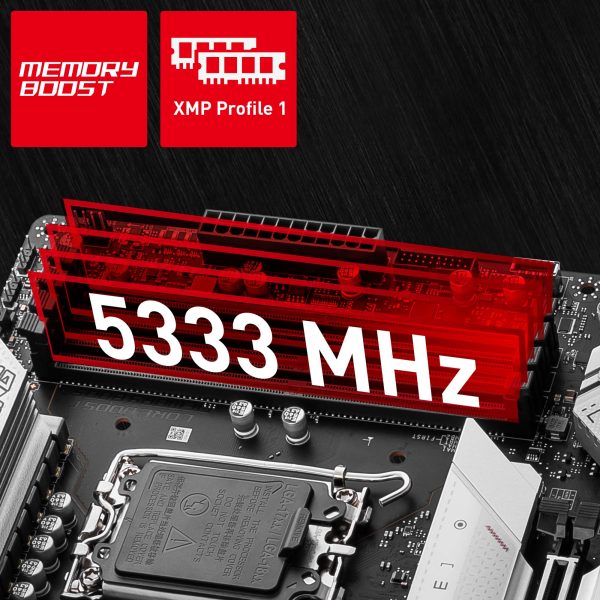 MSI MPG Z790 EDGE WIFI 5333MHz(OC) Anakart – GÜÇLENDİRİLEN PCI-E 4.0 X16 SLOTU