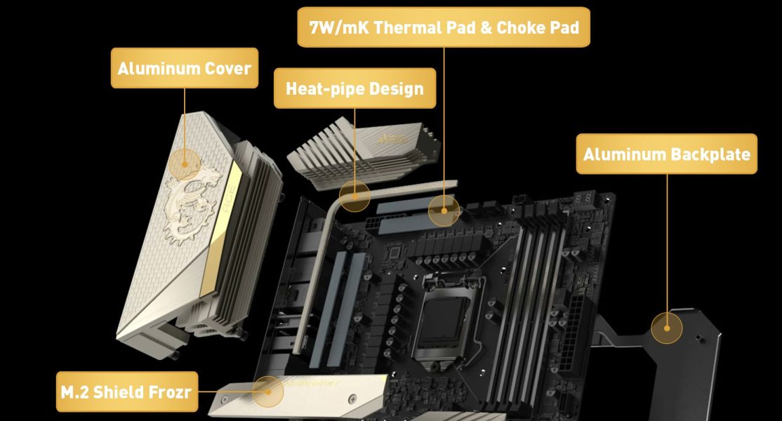 MSI MEG Z590 ACE GOLD EDITION THERMAL SOLUTION