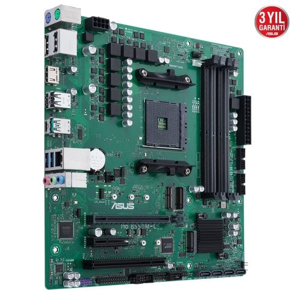 Asus Pro B550m C Csm 4600mhz Oc Ddr4 Soket Am4 M 2 Hdmi Dp Matx Anakart 2