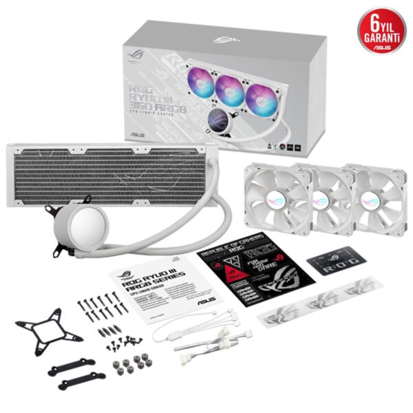 Asus Rog Ryuo Iii 360 Argb 360mm Beyaz İşlemci Sıvı Soğutucu 11