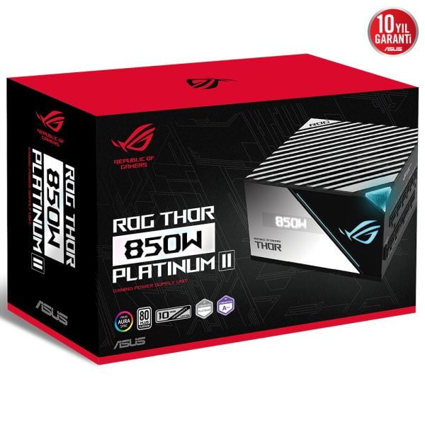 Asus Rog Thor 850p2 80 Platinum Argb Full Moduler 135mm Fanli Psu 14