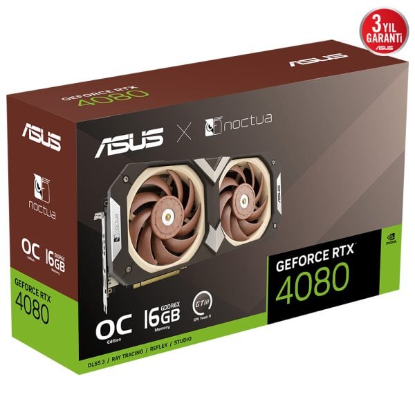 Asus Geforce Rtx 4080 Noctua Oc 16gb Gddr6x 256 Bit Dlss 3 Ekran Karti Alan Wake 2 Geforce Rtx Bundle 14