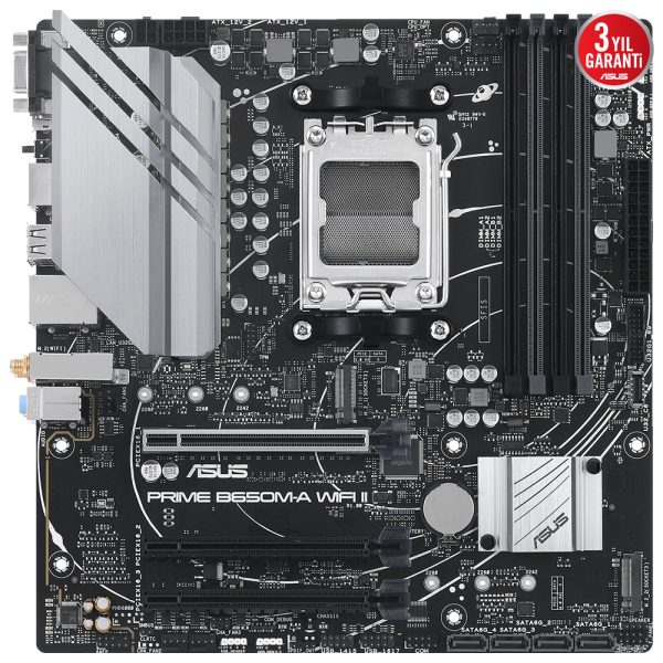 Asus Prime B650m A Wifi Ii 6400mhz Oc Ddr5 Soket Am5 M 2 Hdmi Dp Vga Matx Anakart 1