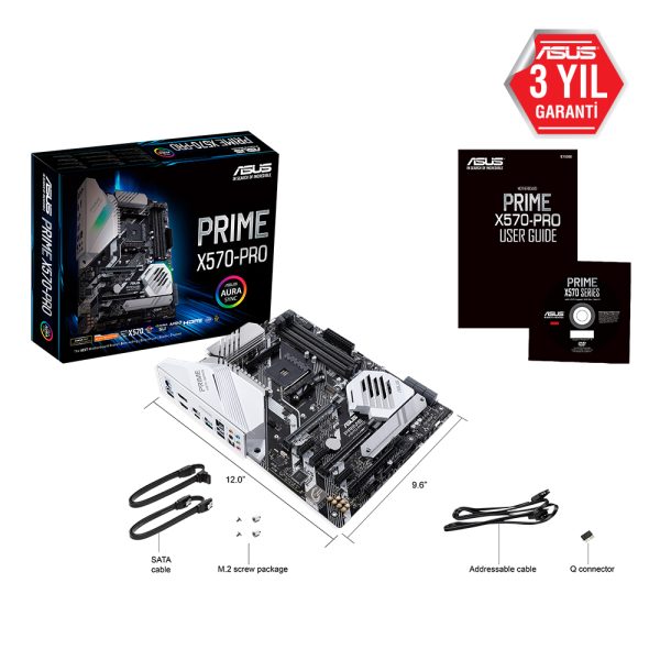 Asus Prime X570 Pro 5100mhz Oc Ddr4 Soket Am4 M 2 Hdmi Dp Atx Anakart 4
