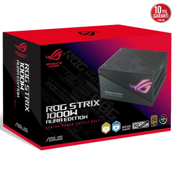 Asus Rog Strix 1000g Aura 1000w 80 Gold Argb Full Moduler Psu 90ye00p1 B0na00 10