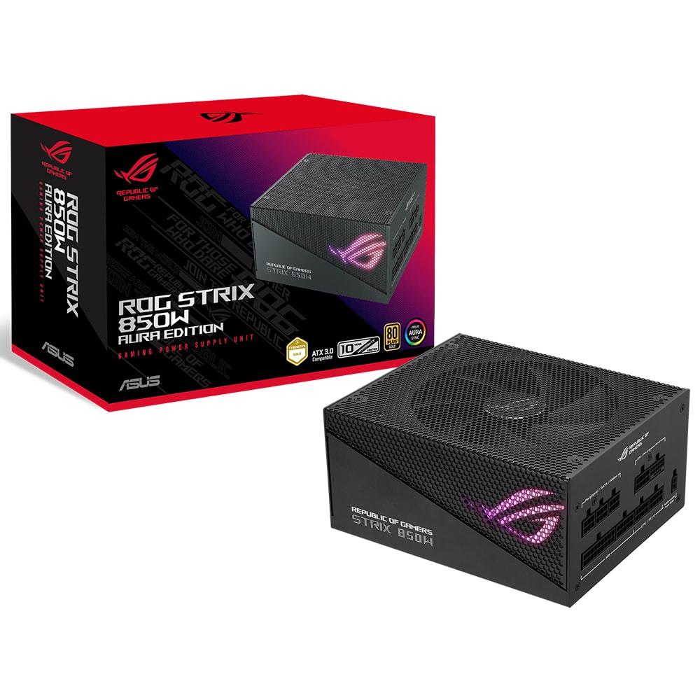 Asus Rog Strix 850g Aura 850w 80 Gold Argb Full Moduler Psu 90ye00p2 B0na00