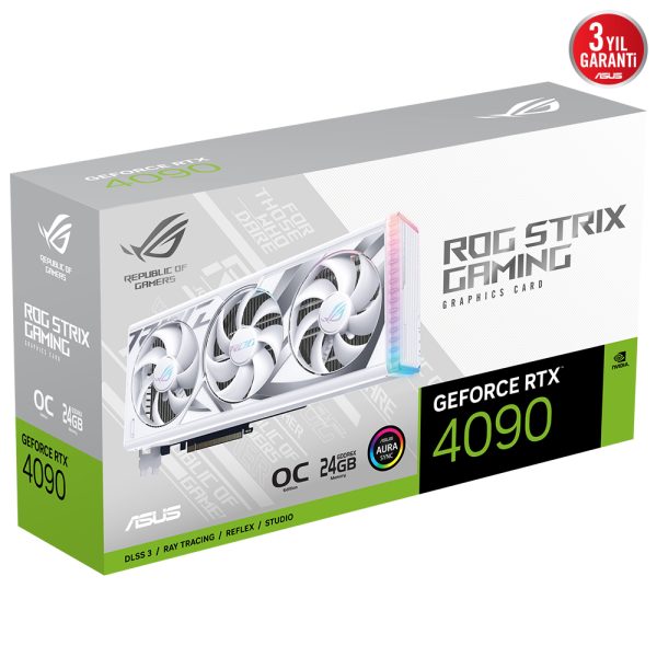 Asus Rog Strix Geforce Rtx 4090 Oc White 24gb Gddr6x 384 Bit Ekran Karti 90yv0id2 M0na00 21
