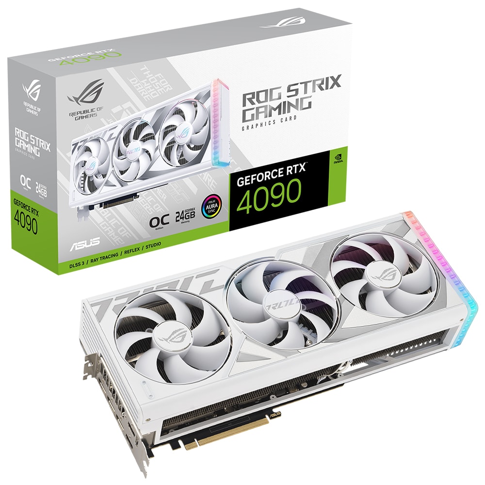 Asus Rog Strix Geforce Rtx 4090 Oc White 24gb Gddr6x 384 Bit Ekran Karti 90yv0id2 M0na00