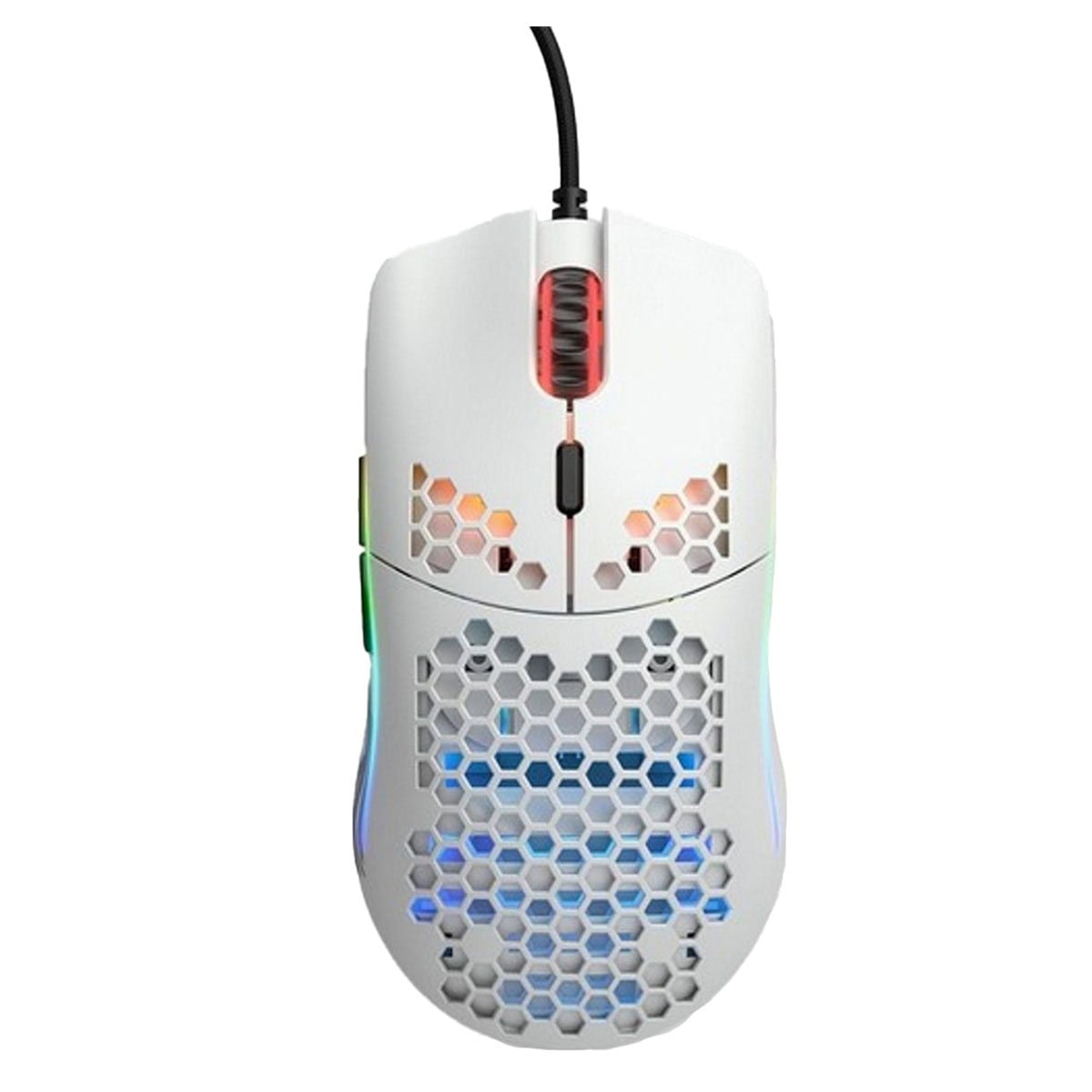 Alt Text: RGB aydınlatmalı hava delikli oyun mouse, yüksek hassasiyet ve konfor sunar, oyun performansını artırmak için tasarlandı.