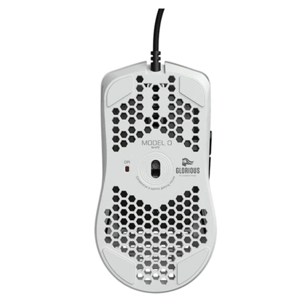 Oyuncu ve e-spor severler için yüksek performanslı beyaz oyun faresi. Hexagon tasarımı ve ergonomik yapısıyla üstün konfor ve hassasiyet sağlar, farklı DPI ayarlarıyla özelleştirilebilir.