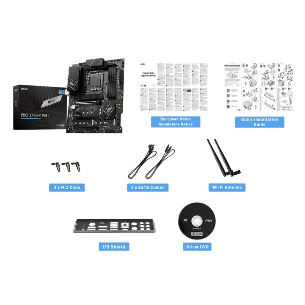 Msi Pro Z790 P Wifi 7000mhz Oc Ddr5 Soket 1700 M 2 Hdmi Dp Atx Anakart 6
