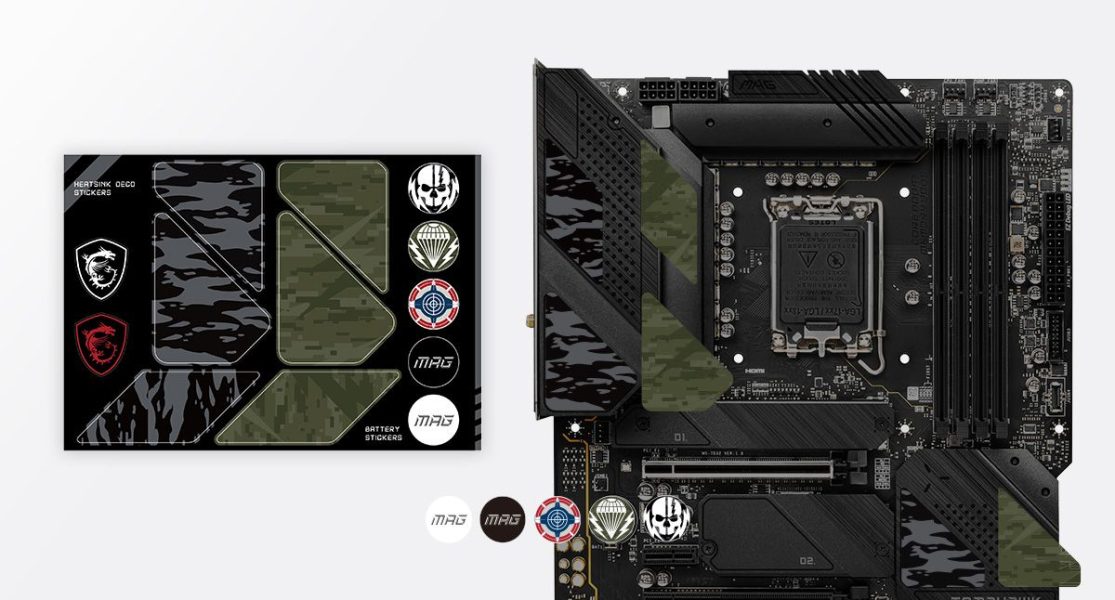 MSI MAG Z690 TOMAHAWK WIFI DDR4 CUSTOMIZATION STICKERS