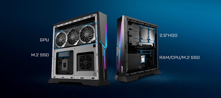 MSI MPG TRIDENT AS 12TC-459EU Masaüstü Bilgisayar – KOLAY YÜKSELTME