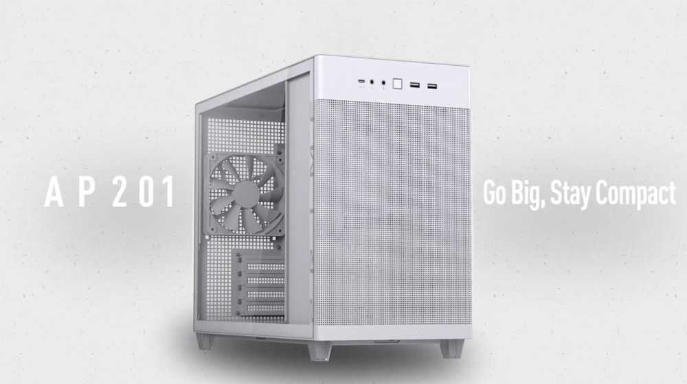 ASUS Prime AP201 Tempered Glass MicroATX Case White Edition ASUS Prime AP201 Beyaz Kasa a2