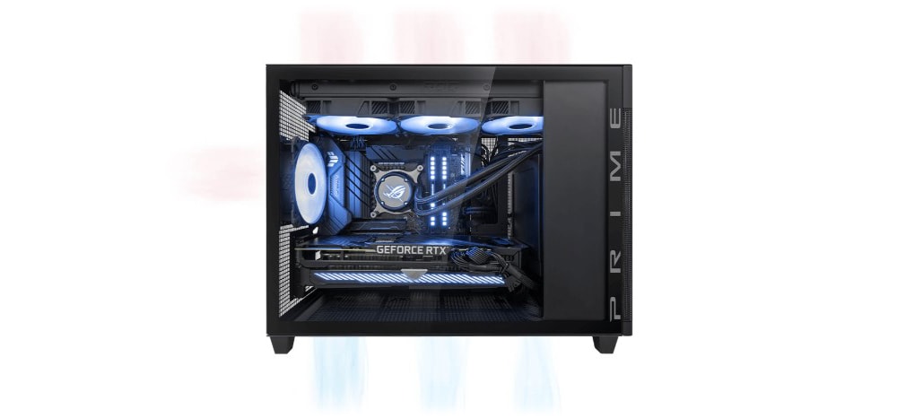 ASUS Prime AP201 Tempered Glass MicroATX Case White Edition ASUS Prime AP201 Beyaz Kasa a4