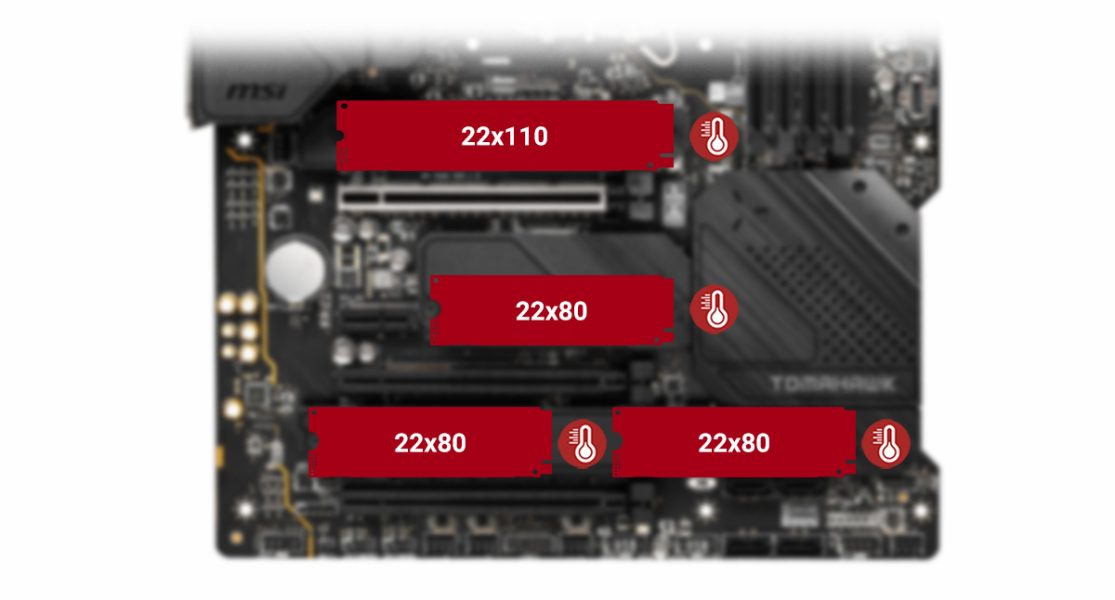MSI MAG Z690 TOMAHAWK WIFI DDR4 M.2 SHIELD FROZR