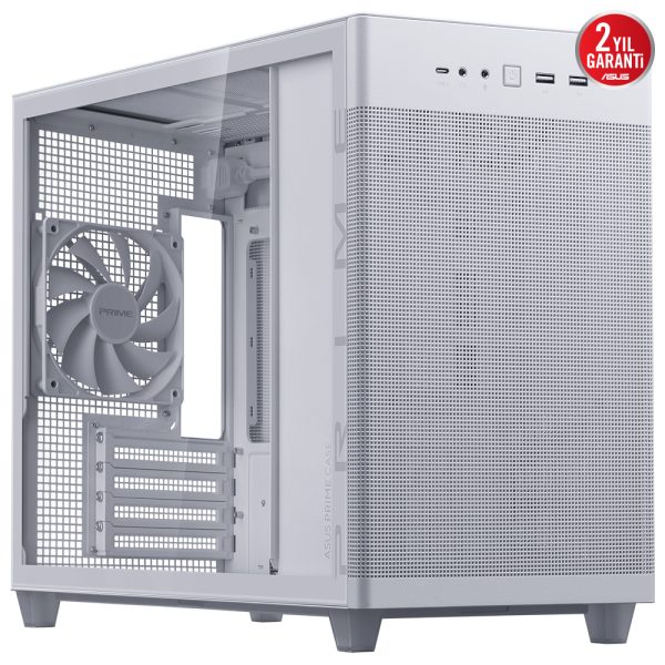 Asus Prime Ap201 Usb 3 2 Tempered Glass Mesh Microatx Beyaz Kasa 1