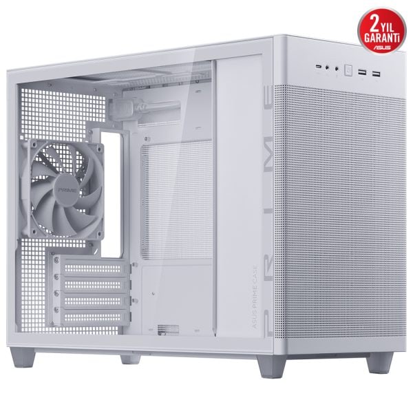 Asus Prime Ap201 Usb 3 2 Tempered Glass Mesh Microatx Beyaz Kasa 2