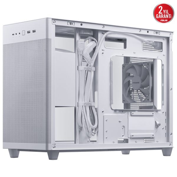Asus Prime Ap201 Usb 3 2 Tempered Glass Mesh Microatx Beyaz Kasa 6