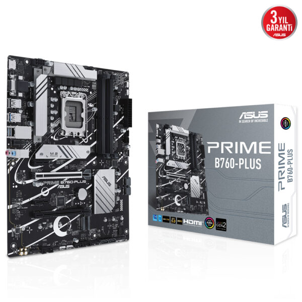 Asus Prime B760 Plus 7200mhz Oc Ddr5 Soket 1700 M 2 Hdmi Dp Vga Atx Anakart Y2