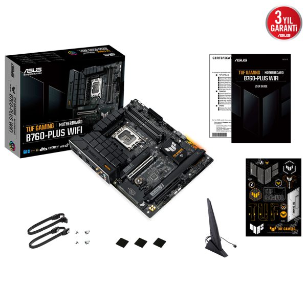 Asus Tuf Gaming B760 Plus Wi Fi 7200mhz Oc Ddr5 Soket 1700 M 2 Hdmi Dp Atx Anakart Y9