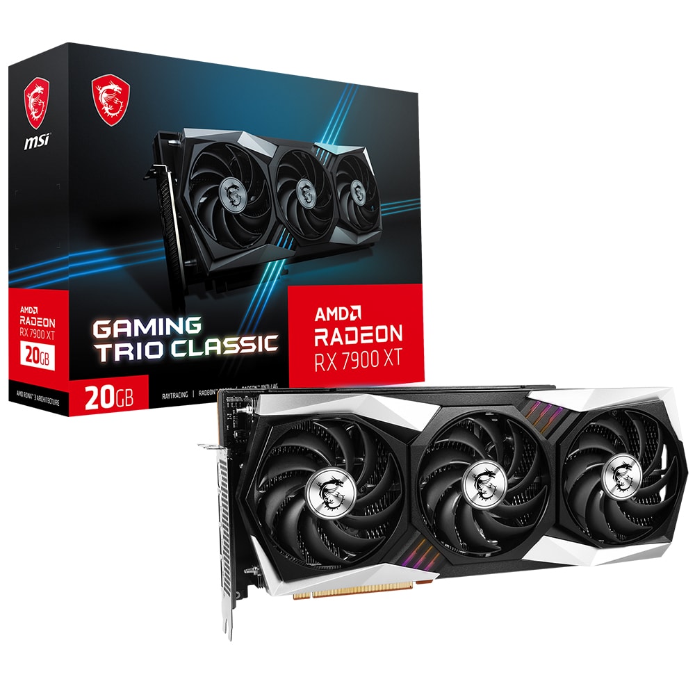 Msi Radeon Rx 7900 Xt Gaming Trio 20gb Gddr6 320 Bit Ekran Karti