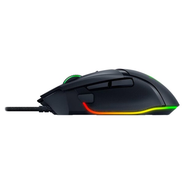 Razer Basilisk V3 RGB Siyah Kablolu Gaming Mouse, RGB aydınlatmalı, ergonomik tasarım ve yüksek hassasiyetli sensör ile oyun performansını artırır.