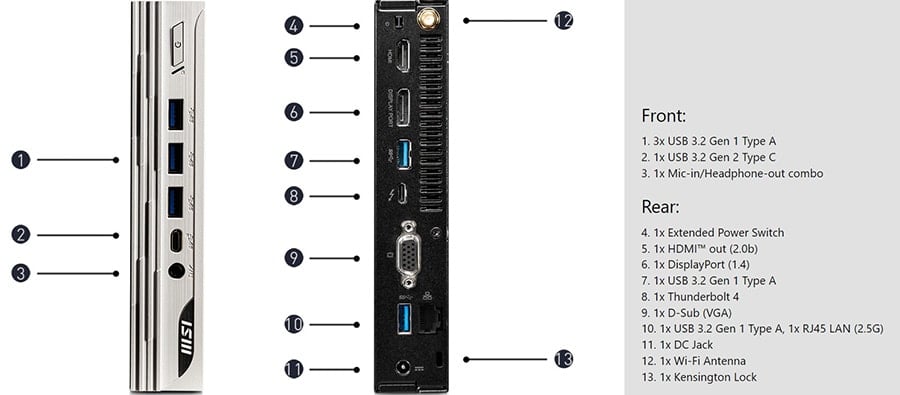 MSI PRO DP10 13M-002EU Masaüstü Bilgisayar a17