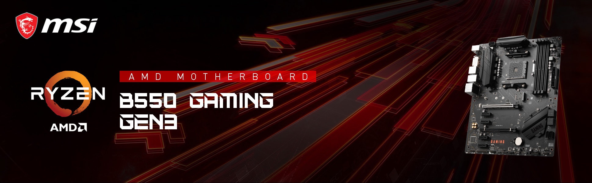 MSI B550 Gaming GEN3 Anakart – görsel 1