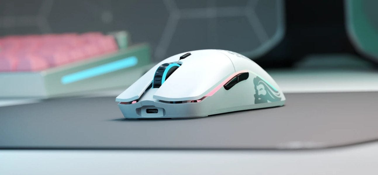 Glorious Model O Minus Kablosuz Gaming Mouse Mat – Beyaz (GLO-MS-OMW-MW) h4
