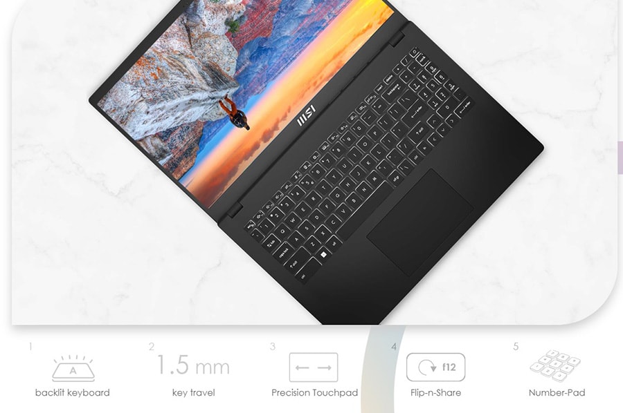 MSI Modern 15 B7M-078XTR Laptop a7