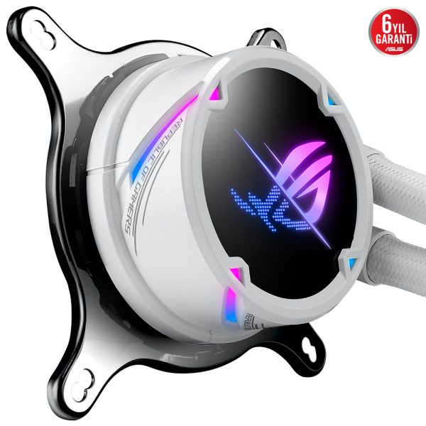 Asus Rog Strix Lc Ii 240 Argb V2 240mm Beyaz Islemci Sivi Sogutucu 3