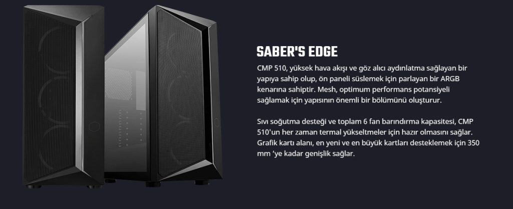 Cooler Master Cmp 510 Argb Siyah Mid Tower 650w 80 Bronze Gaming Kasa Cp510 Kgnn65 S01 H1