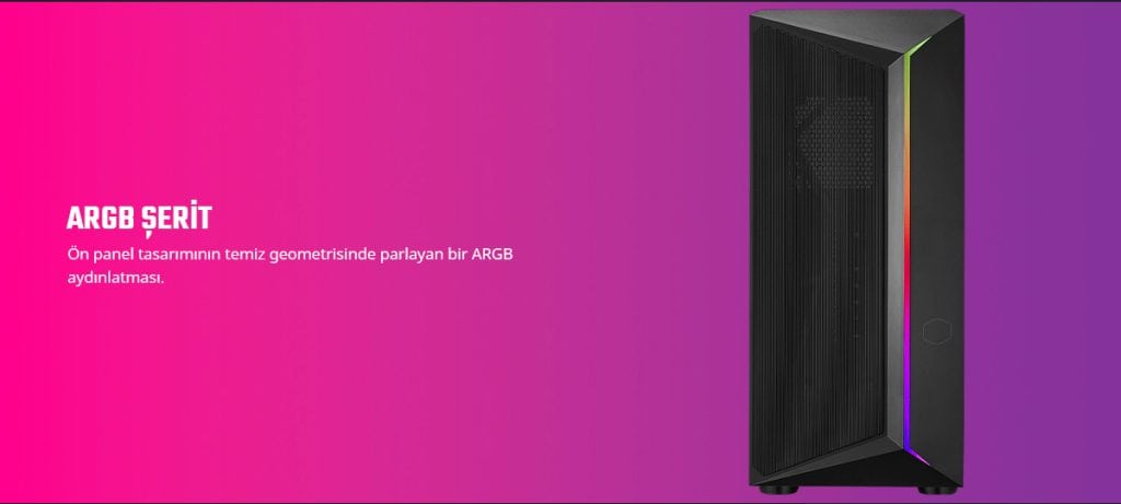 Cooler Master Cmp 510 Argb Siyah Mid Tower 650w 80 Bronze Gaming Kasa Cp510 Kgnn65 S01 H2