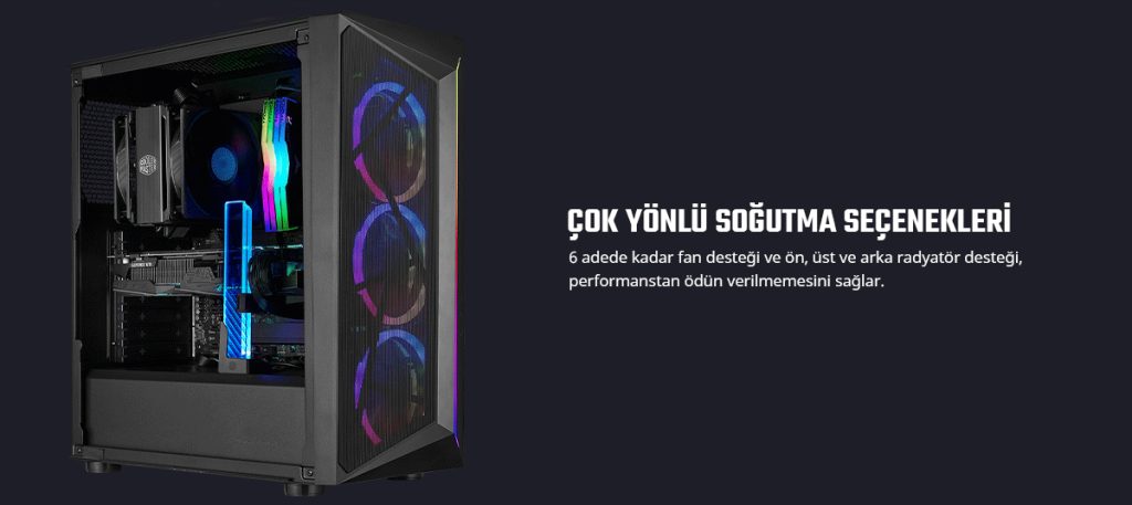 Cooler Master Cmp 510 Argb Siyah Mid Tower 650w 80 Bronze Gaming Kasa Cp510 Kgnn65 S01 H3