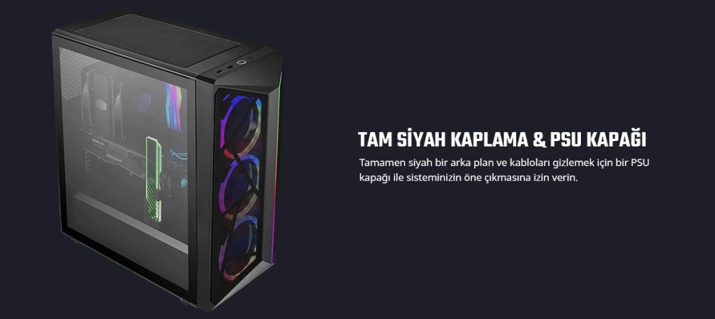 Cooler Master Cmp 510 Argb Siyah Mid Tower 650w 80 Bronze Gaming Kasa Cp510 Kgnn65 S01 H5