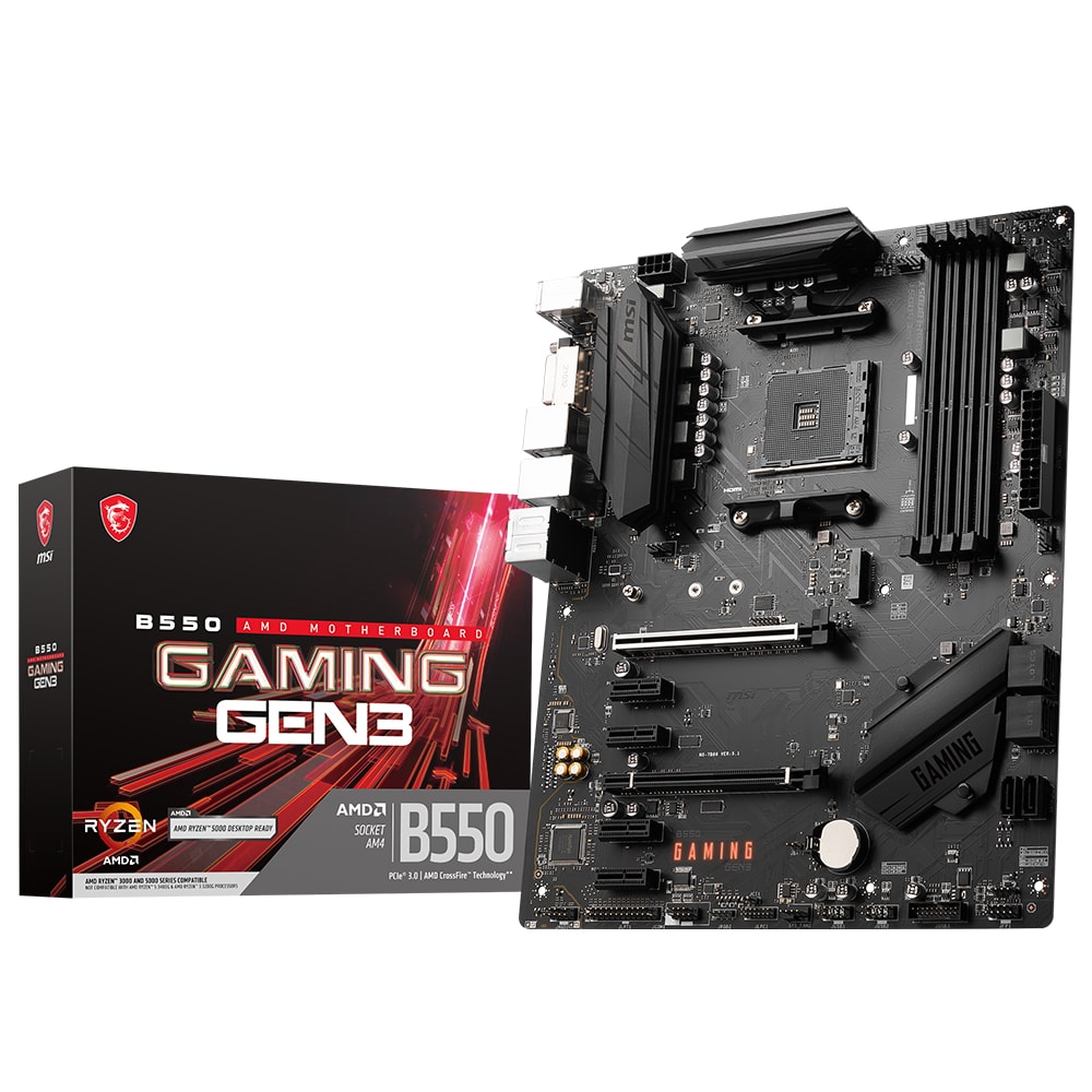 Msi B550 Gaming Gen3 4400mhz Oc Ddr4 Soket Am4 M 2 Hdmi Dvi Atx 0001 Msi B550 Gaming Gen3 Box