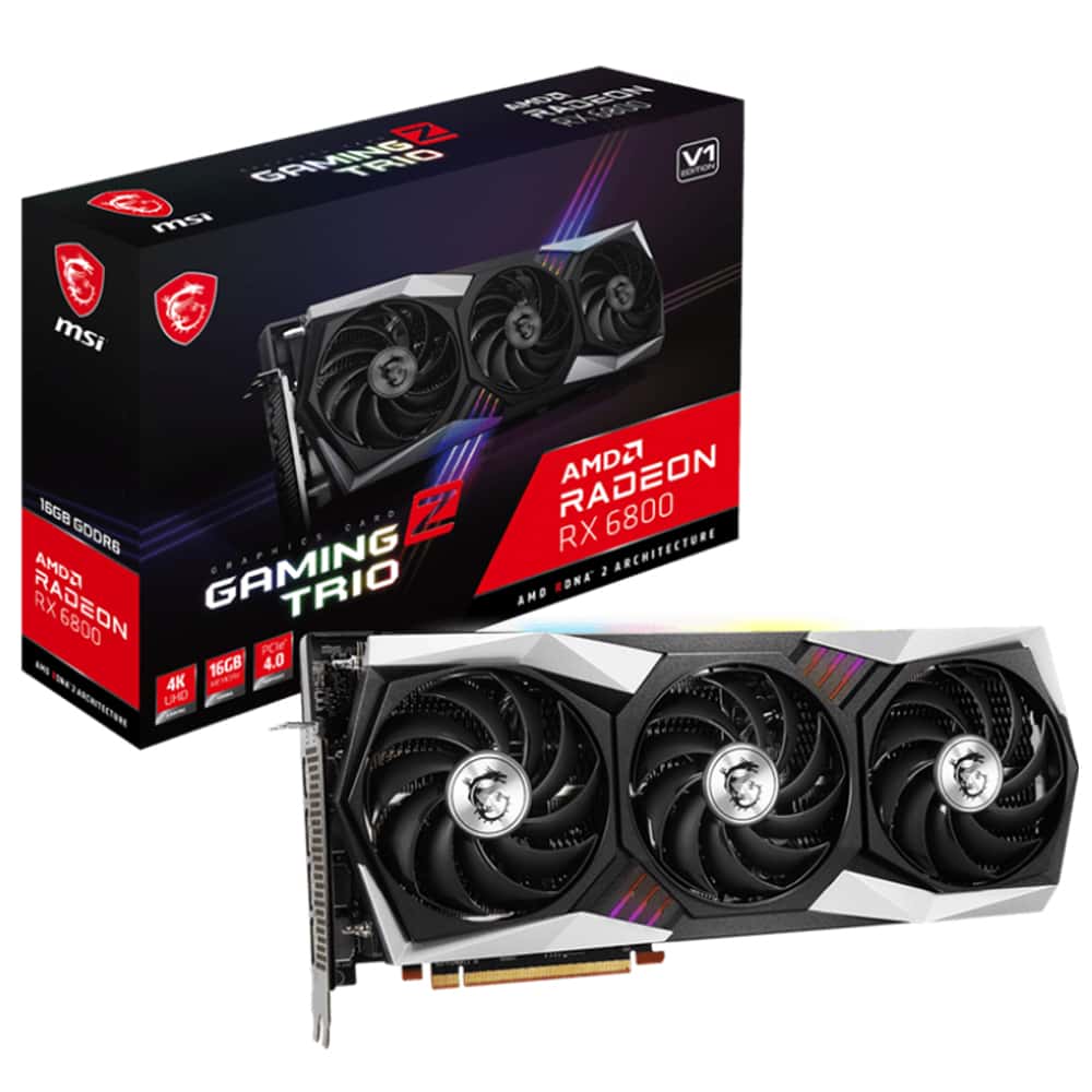 Msi Radeon Rx 6800 Gaming Z Trio 16g V1 16gb Gddr6 256 Bit Ekran Karti