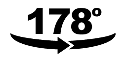 178 DEGREES OF WIDE VIEWING ANGLE